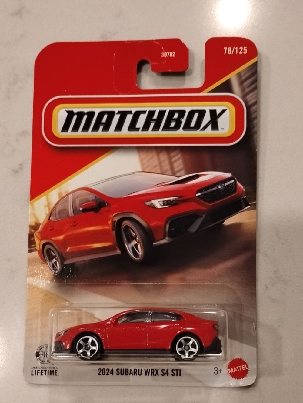 Mattel Matchbox 2024 Subaru WRX S4 STI Toy Car - Red